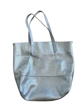 J Crew Silver Tote Bag